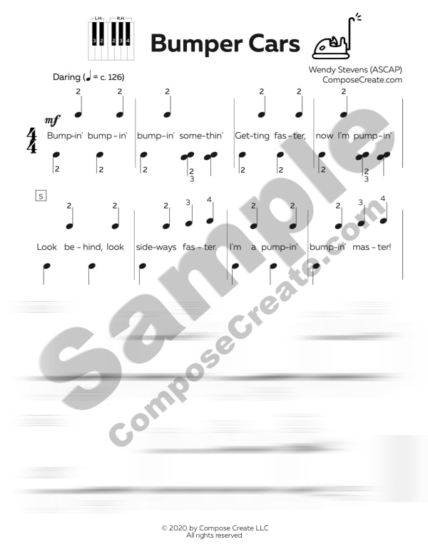 At the Fair - Black Key Short Sheets™ piano music by Wendy Stevens