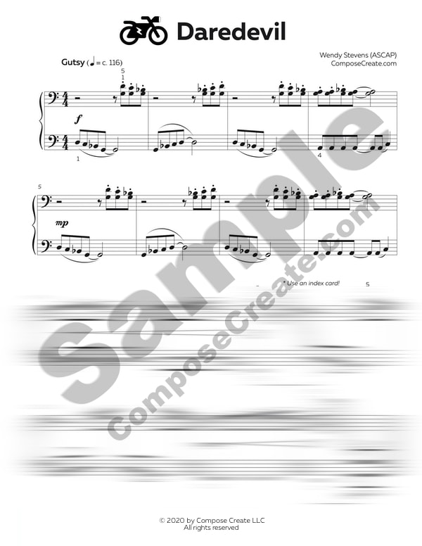 Start Your Engines - Bundle: Start Your Engines + Secrets in the Trees - Short Sheets™ piano solos by Wendy Stevens