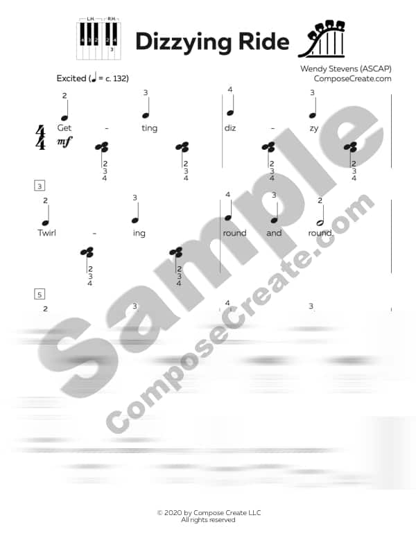 At the Fair - Black Key Short Sheets™ piano music by Wendy Stevens