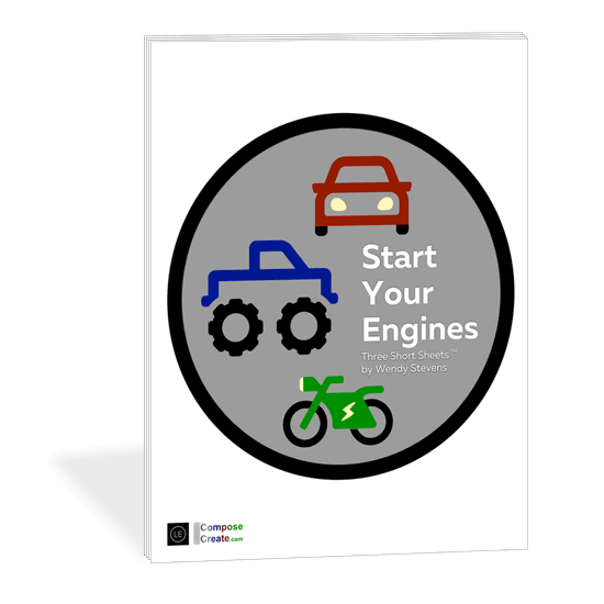 Start Your Engines piano solos by Wendy Stevens