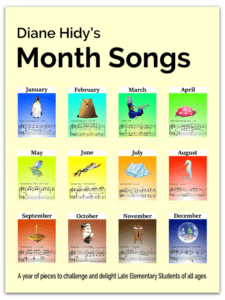 Diane Hidy's Month Songs Printed book