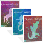 Mythical Creatures Bundle includes Dragon Dreams, Mermaid Wishes, and Unicorn Gliding by Wendy Stevens