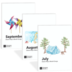 July August September month songs by Diane Hidy