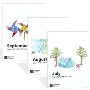 July August September month songs by Diane Hidy