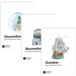 Bundle October November December Month Songs by Diane Hidy