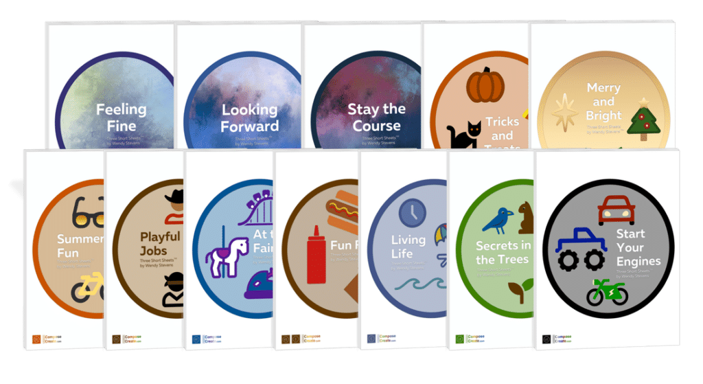 ComposeCreate Piano Short Sheets™ - Space Adventures