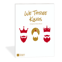 We Three Kings easy piano arrangement by Wendy Stevens