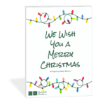 We Wish You a Merry Christmas - easy late elementary piano arrangement by Wendy Stevens