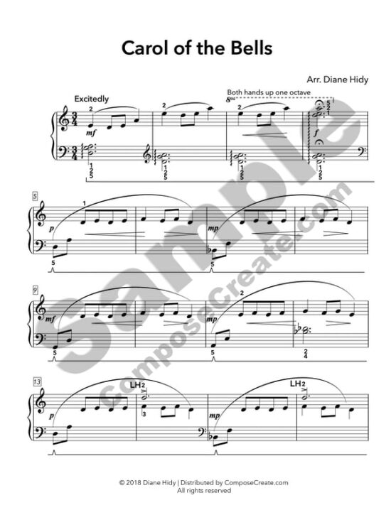 Carol of the Bells by Diane Hidy - Distributed by ComposeCreate.com