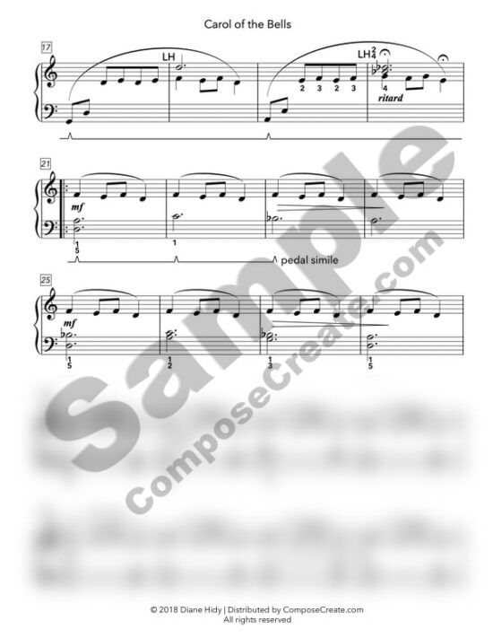 Carol of the Bells by Diane Hidy - Distributed by ComposeCreate.com