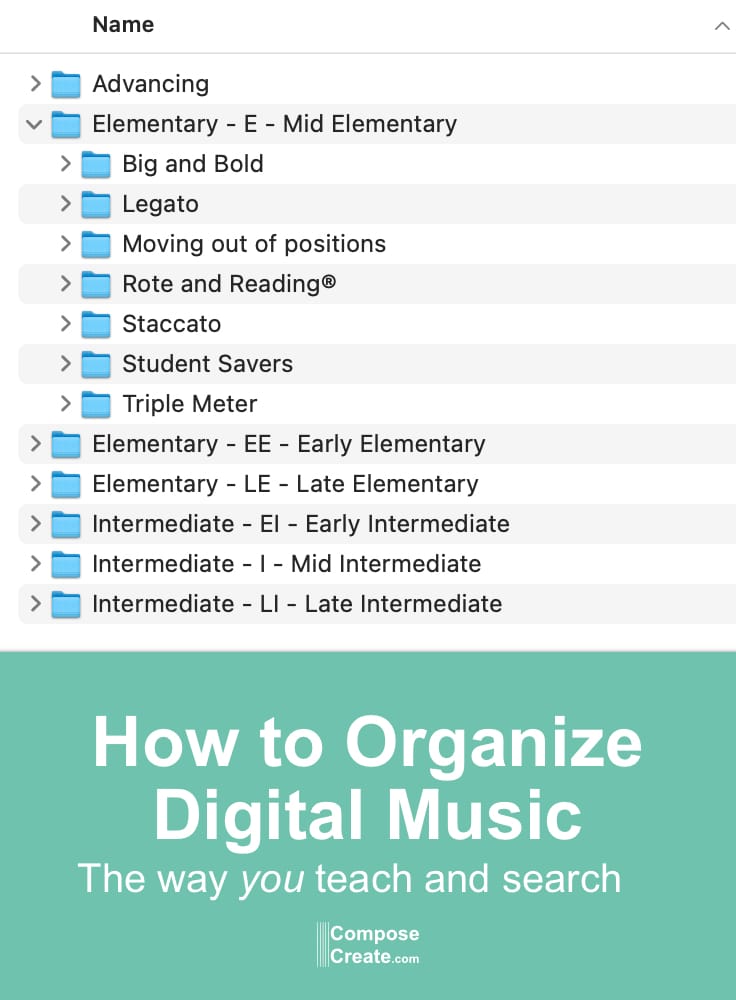 How to organize digital music - especially for piano teachers | ComposeCreate
