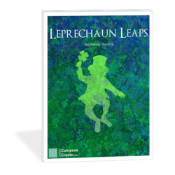 Leprechaun Leaps - elementary piano solo by Wendy Stevens | Mythical Creatures series | ComposeCreate.com