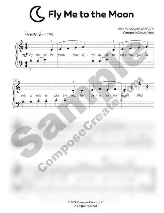 Space Adventures Short Sheets™ piano music by Wendy Stevens | ComposeCreate.com