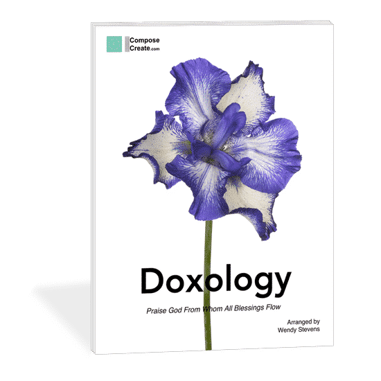 Easy Doxology Elementary hymn arrangement by Wendy Stevens | ComposeCreate.com