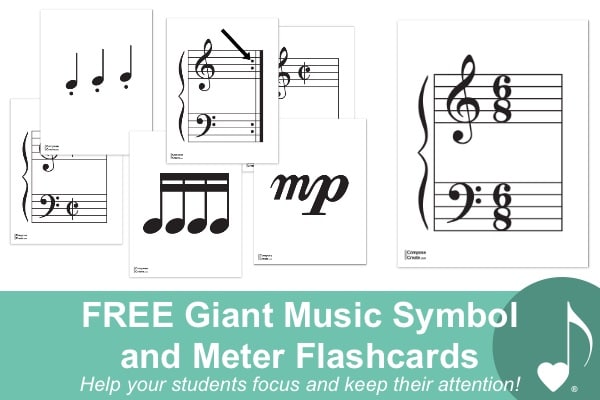 Giant Music Symbol and Meter Flashcards