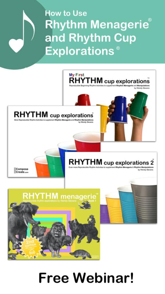 how to use rhythm menagerie® and rhythm cup explorations®