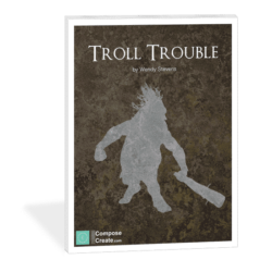 Troll Trouble - elementary piano solo with bonus coloring page by Wendy Stevens | ComposeCreate.com