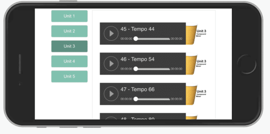 Rhythm Cup Explorations 2 Streaming Tracks on Mobile | ComposeCreate.com