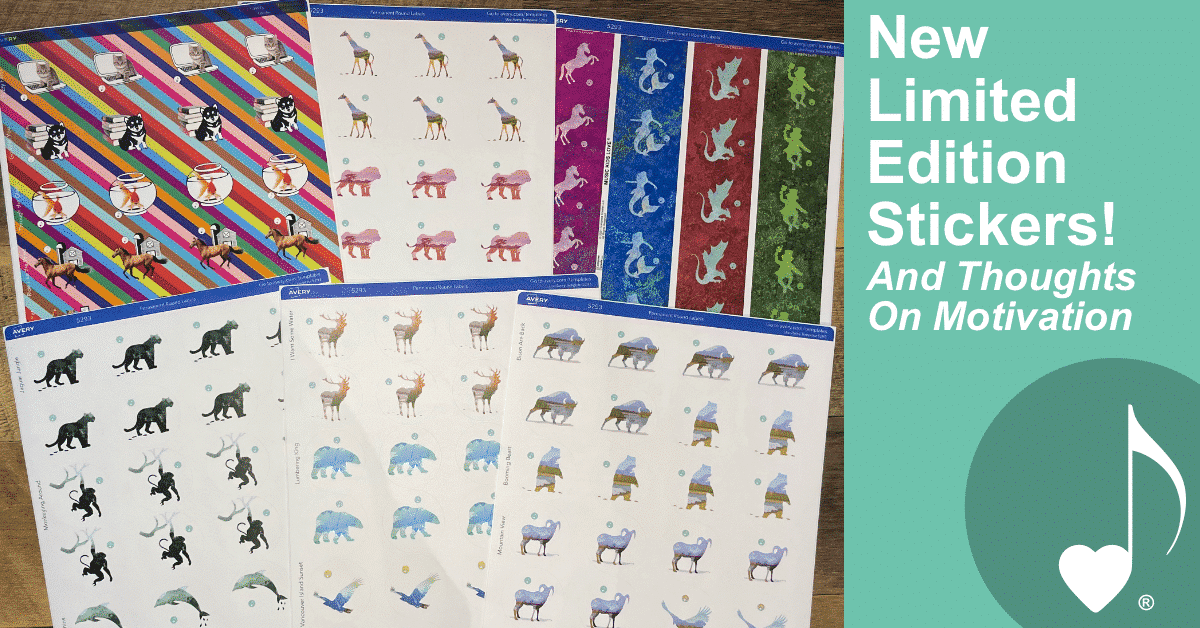 New Limited Edition Stickers and Thoughts On Motivation - ComposeCreate.com