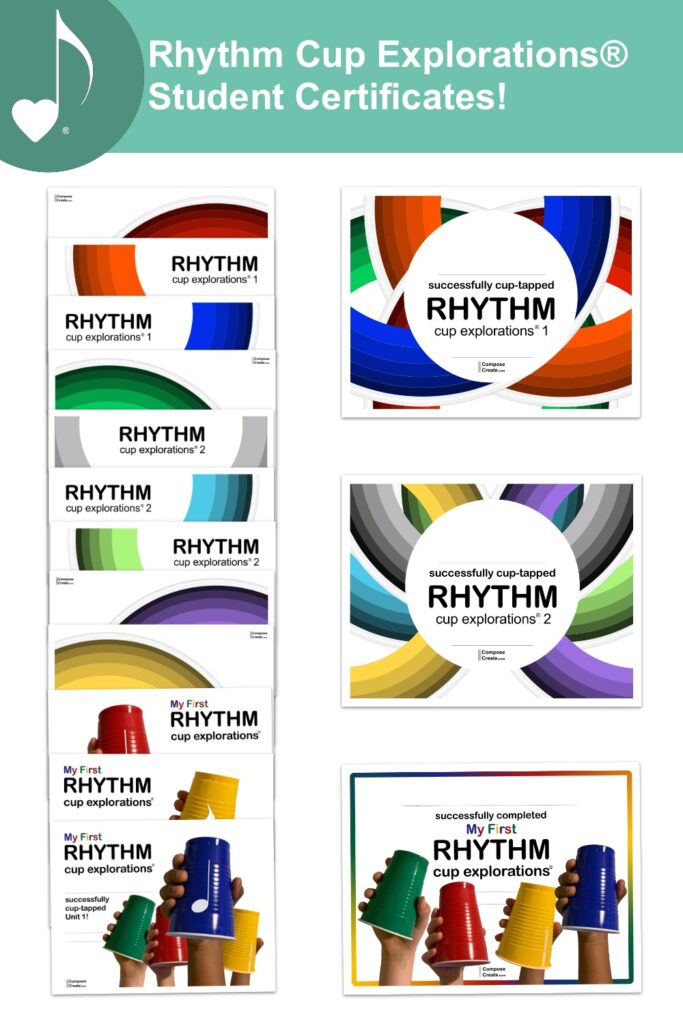 New Rhythm Cup Explorations® Certificates!