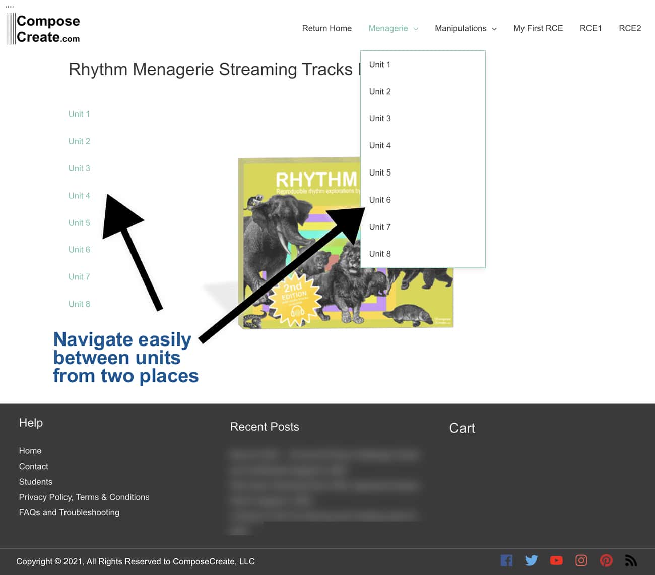 Rhythm Menagerie Streaming Tracks | ComposeCreate.com