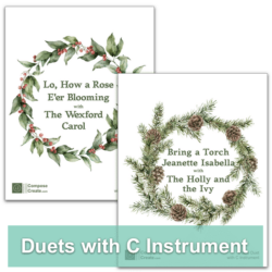 BUNDLE: 2021 Holiday Duets - Piano with C Instrument