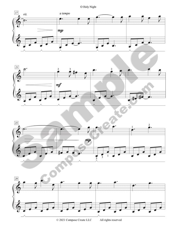 O Holy Night Sheet music for Piano (Solo) Easy