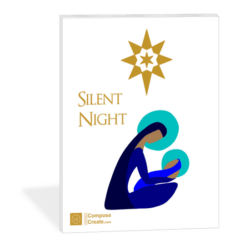 Silent Night elementary piano arrangement by Wendy Stevens