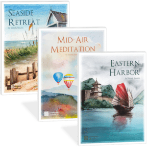 Seaside Retreat, Mid Air Meditation, Eastern Harbor - Exploring Beautiful Places Late elementary piano solos by Wendy Stevens