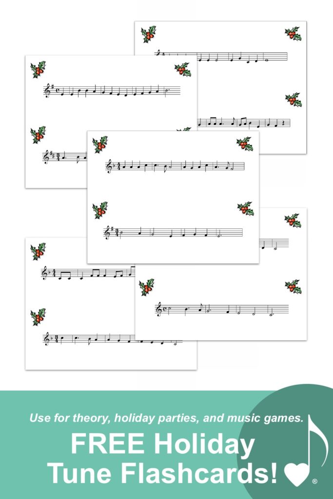FREE Holiday Tune Flashcards!
