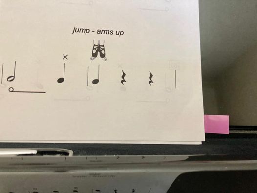 Sticky tab on Waltz of the Flowers Level A 