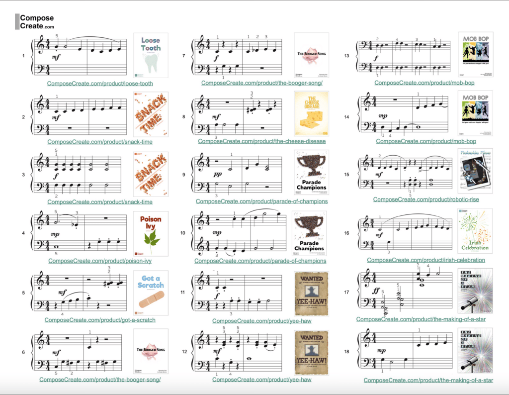 Music Minis Activities