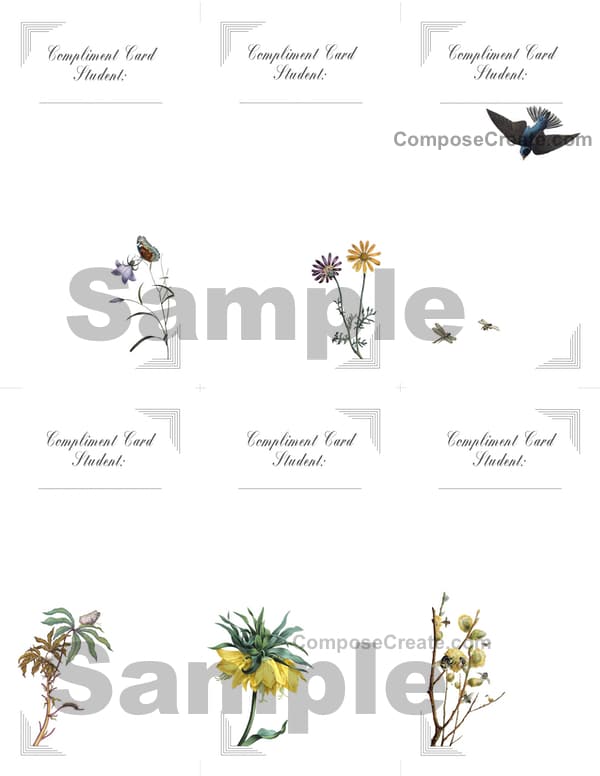 Flower Etching Recital Program