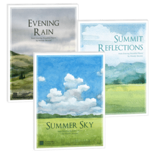 Entering Beautiful Places - Mature sounding piano music for teens and adults includes Evening Rain, Summit Reflections, and Summer Sky | ComposeCreate.com