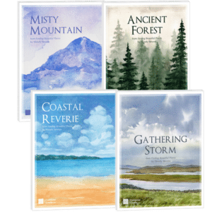 Finding Beautiful Places - Very easy black key piano solos especially for the older beginning piano student. Includes Misty Mountain, Ancient Forest, Coastal Reverie, and Gathering Storm. By Wendy Stevens | ComposeCreate.com