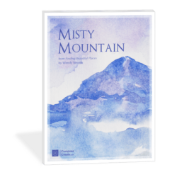 Misty Mountain piano solo - Mature sounding piano music for the very beginning adult or teenage piano student | from the Finding Beautiful Places Music Series | ComposeCreate.com