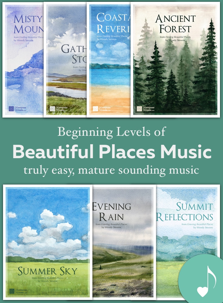 Early Elementary Levels of "Beautiful Places" Piano