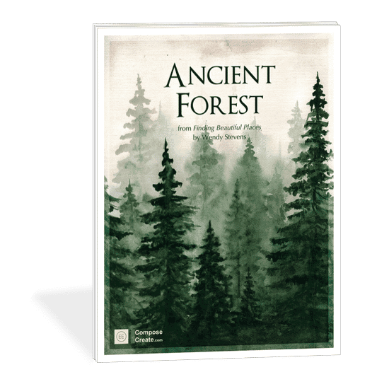 Ancient Forest - beginner piano music for adults | ComposeCreate.com