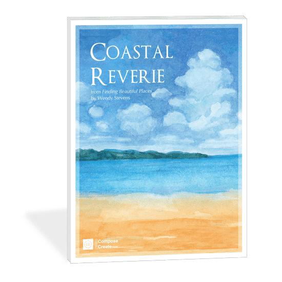 Coastal Reverie - beginner piano music for adults | ComposeCreate.com