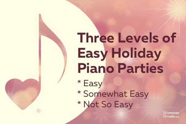 Easy Holiday Piano Party lesson plan