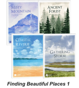 Finding Beautiful Places - Very easy black key piano solos especially for the older beginning piano student. Includes Misty Mountain, Ancient Forest, Coastal Reverie, and Gathering Storm. By Wendy Stevens | ComposeCreate.com