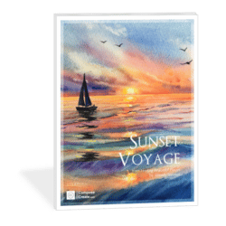 Sunset Voyage piano solo from Finding Beautiful Places 2 by Wendy Stevens | Very easy, early elementary piano music for teens, adults, and anyone who wants to sound mature. | ComposeCreate.com