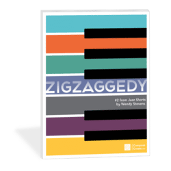 Zigzaggedy jazz piano solo by Wendy Stevens | ComposeCreate.com | From the Jazz Shorts collection