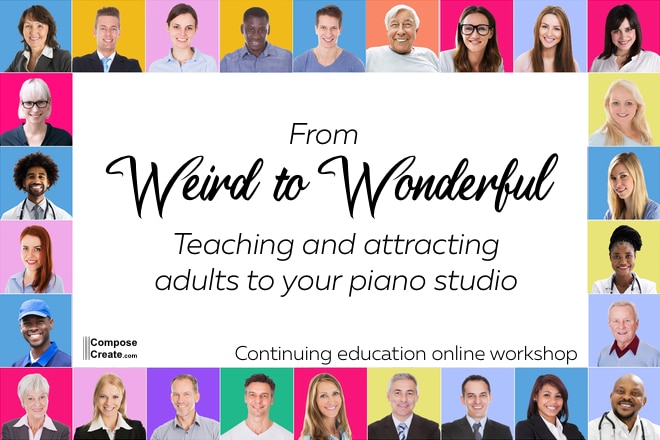 Weird to Wonderful: Teaching and attracting adults to your studio | ComposeCreate.com
