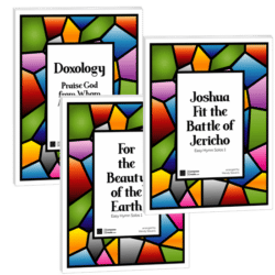 This Easy Hymn Solos 1 Bundle A includes The Doxology, For the Beauty of the Earth, and Joshua Fit the Battle of Jericho | Arranged by Wendy Stevens