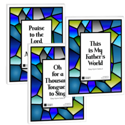 This Easy Hymn Solos 2 Bundle A includes Praise to the Lord the Almighty, This is My Fathers World, Oh for a Thousand Tongues to Sing | Arranged by Wendy Stevens