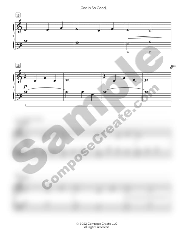 God is So Good - Easy Hymn Solos 1 Bundle C | Arranged by Wendy Stevens | ComposeCreate.com