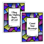 I Sing the Might Power of God and Count Your Blessings piano arrangement bundle