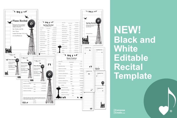 Black and White Template | ComposeCreate.com