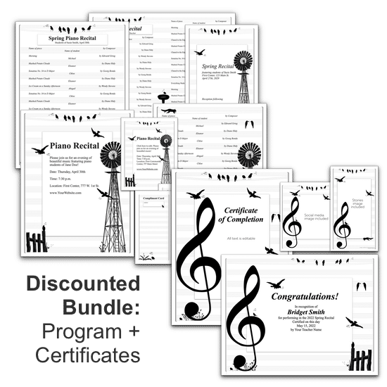 Games & Recital Templates Archives - ComposeCreate.com